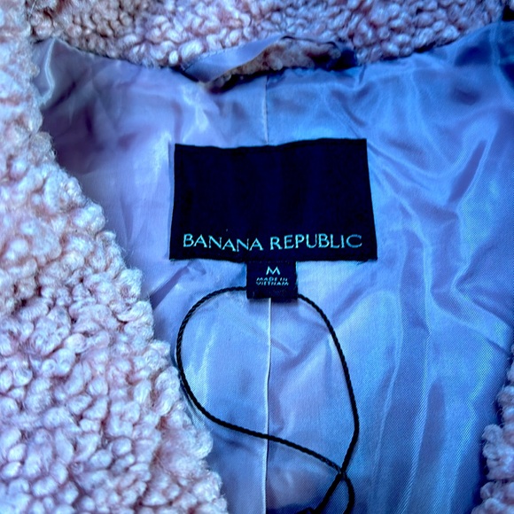 Pink Banana Republic Teddy Bear Coat - Picture 2 of 4